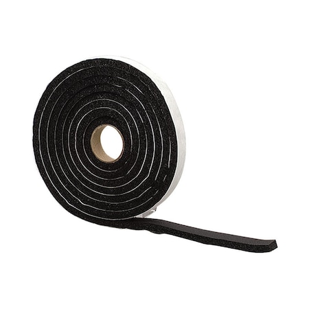 M-D Building Products M-D Building Products Black PVC Weather Stripping Tape For Sponge Window Seal 120 in. L X 0.25 in. 43155